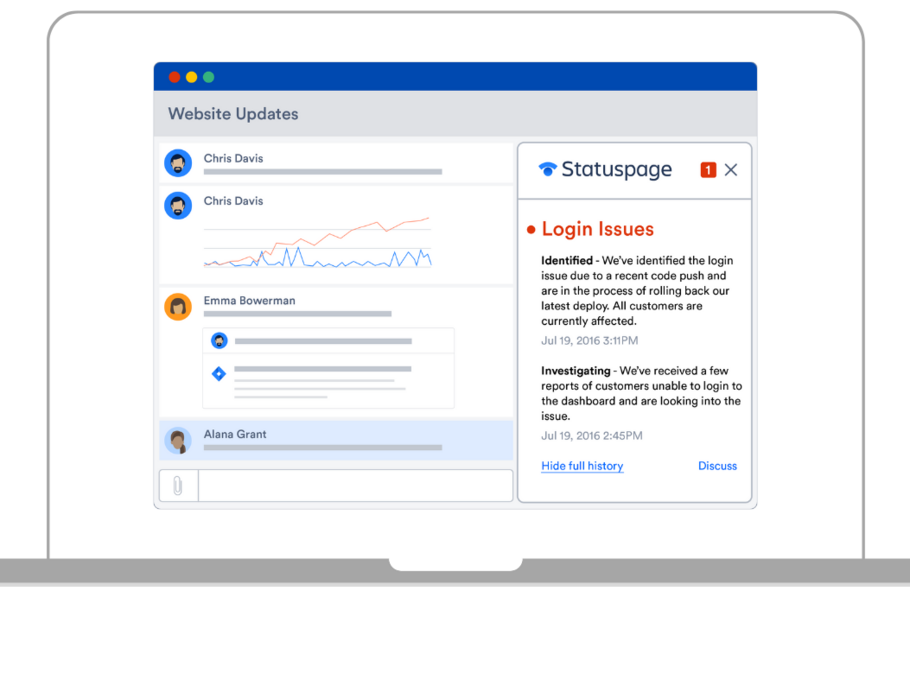 Statuspage Private Seiten