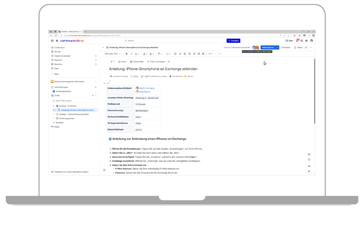 Nutzerzentrierte Pflege mit Kommentarfunktionen in der Atlassian Cloud