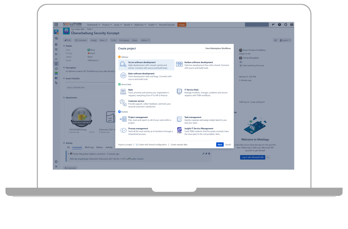 jira projektvorlagen