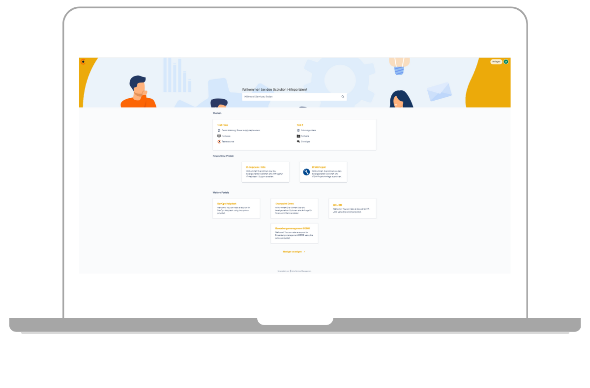 Jira Service Management Kundenansicht