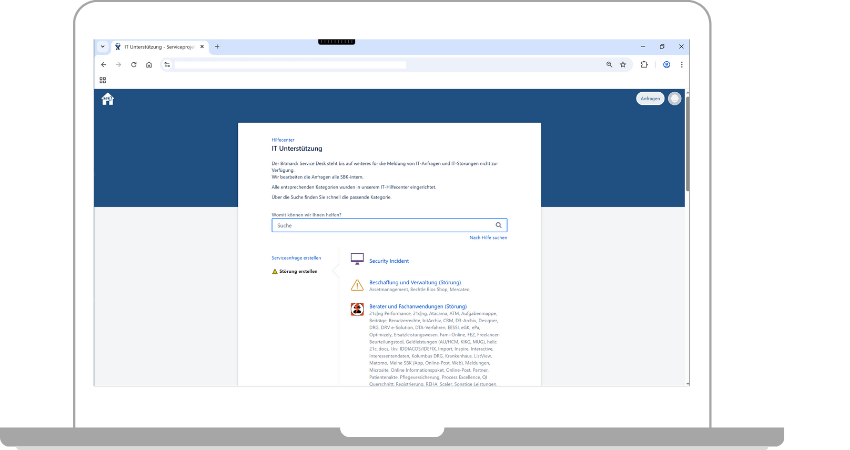 Service Management Portal über JSM