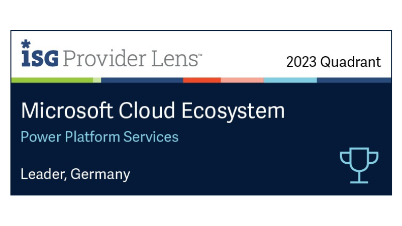 Communardo ist ausgezeichnet von ISG Provider Lens für Microsoft Cloud Ecosystem Power Platform Services