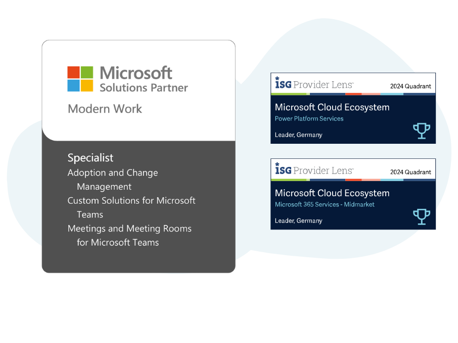 Communardo ist Microsoft Solutions Partner für die Solution Area Modern Work und wurde außerdem von IG Lens ausgezeichnet.