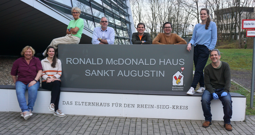 Bonner Communardo Team im Ronald McDonald-Haus