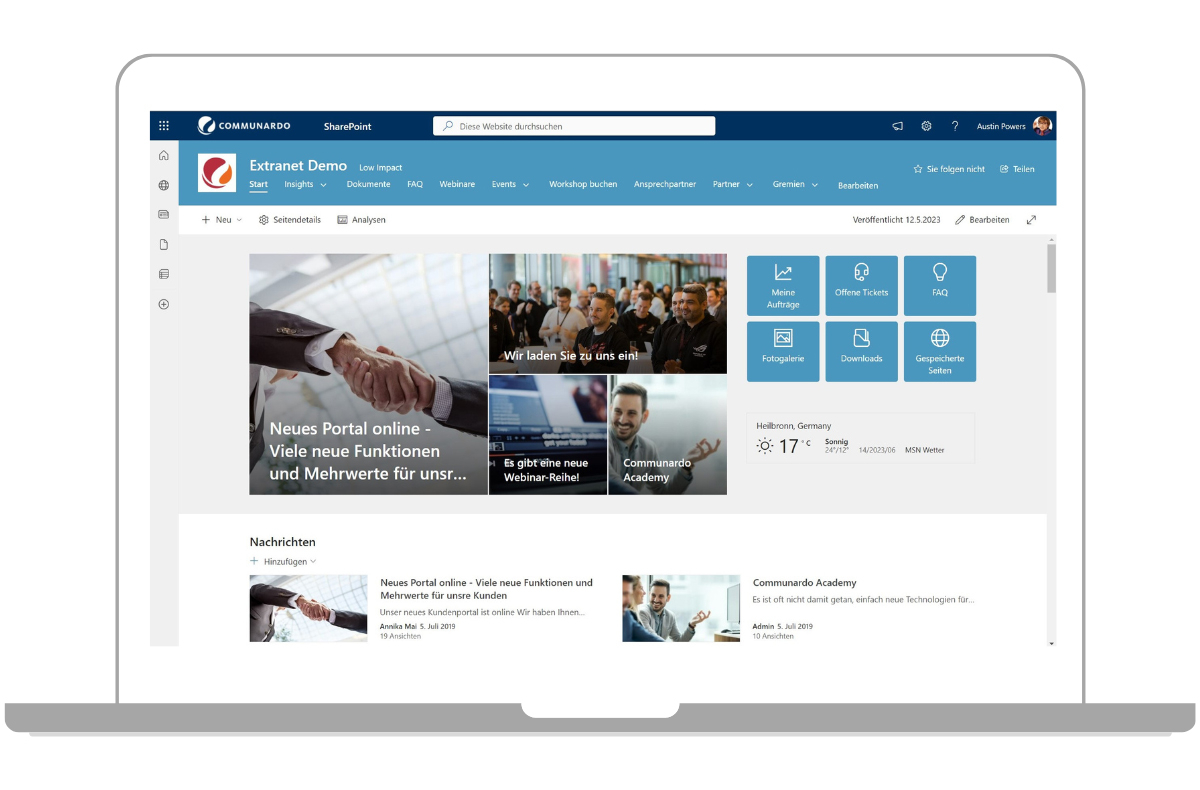 Entdecken Sie die Leichtigkeit der Kunden- und Partnerinteraktion mit unseren modernen Portallösungen