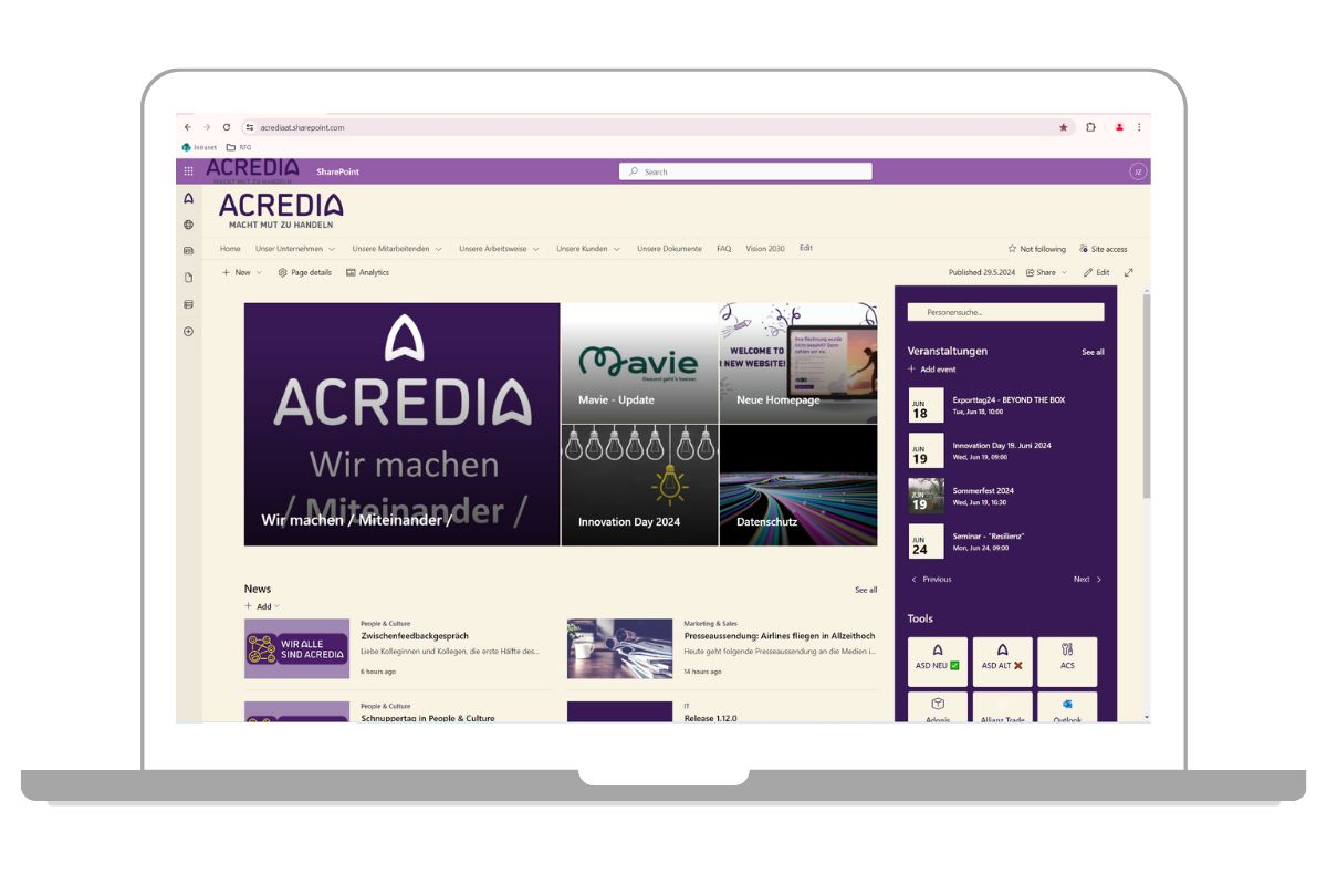 Acredia Intranet 